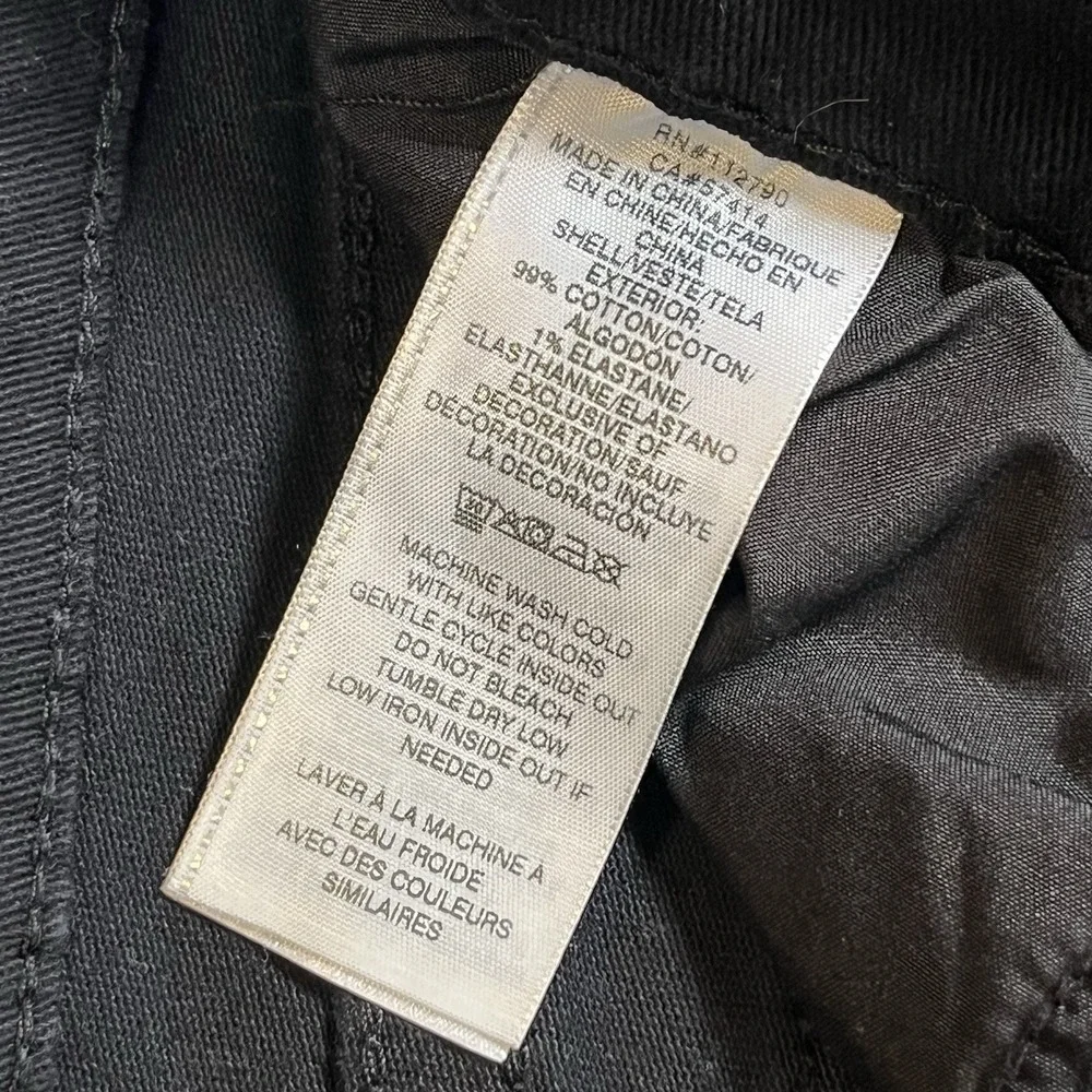 True Religion Men's Black Ricky Relaxed Straight Jeans Sz 34 Flap Pockets Preppy